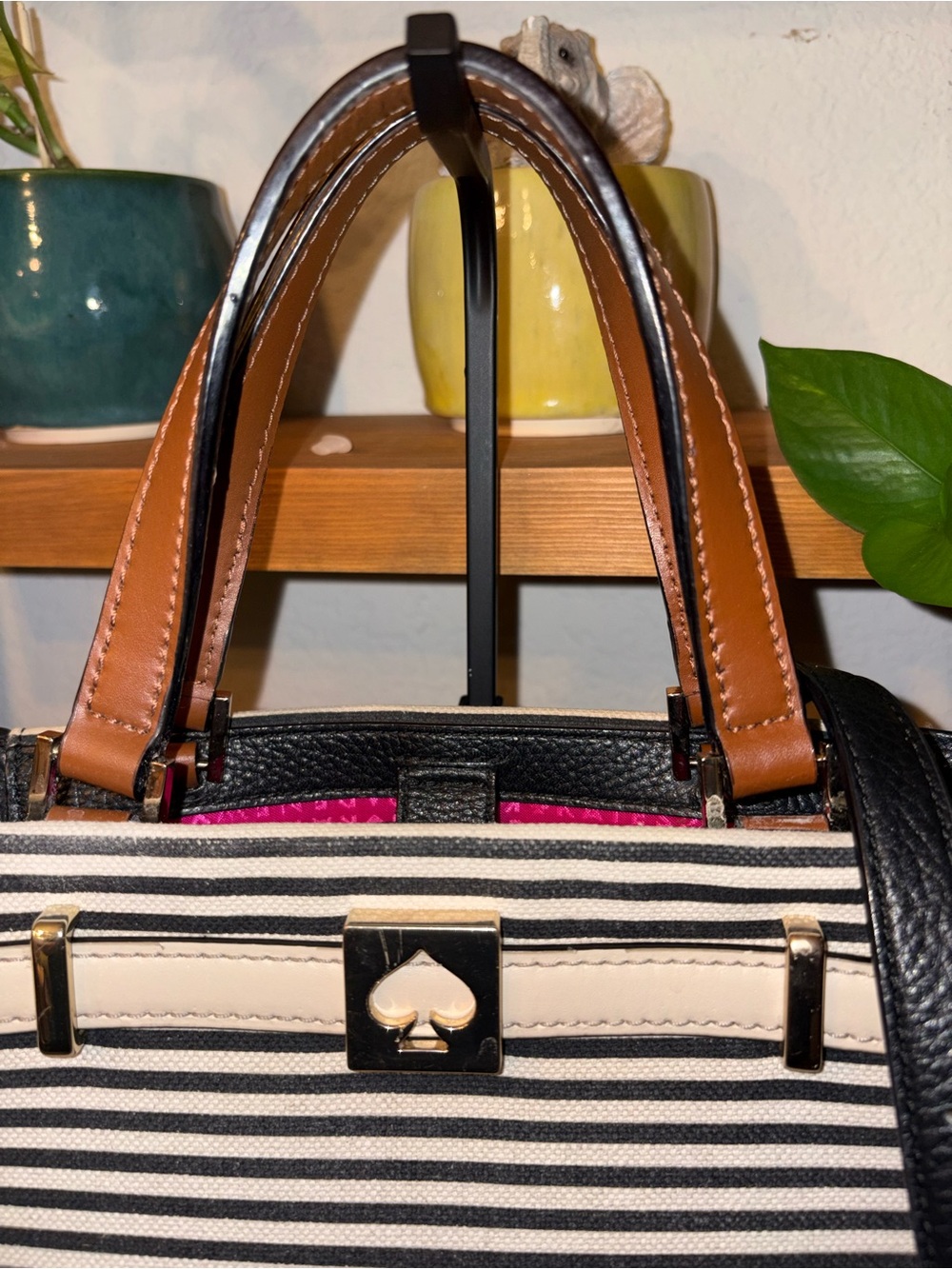 Kate Spade New York Striped 2-Way Mini Tote Crossbody WKRU2447 - Picture 2 of 10